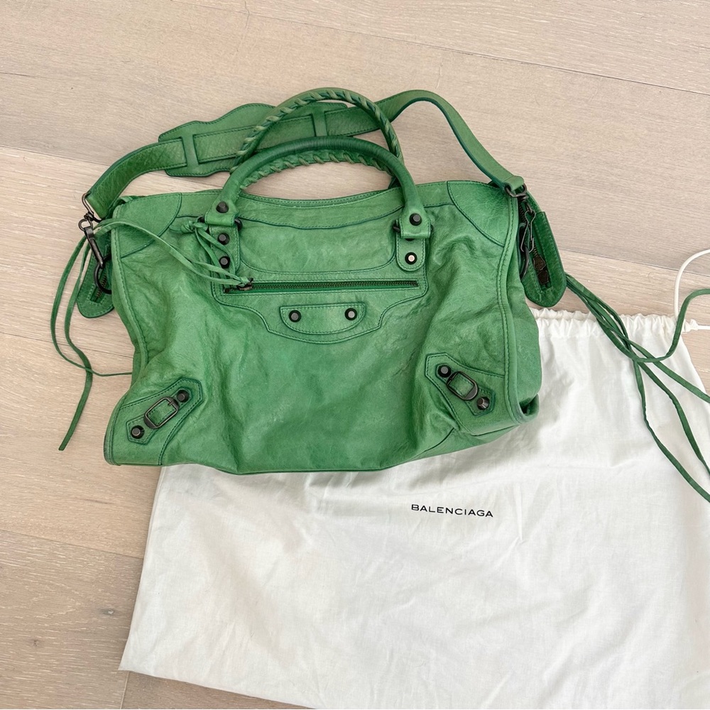 BALENCIAGA Motocrosss Bag - Green